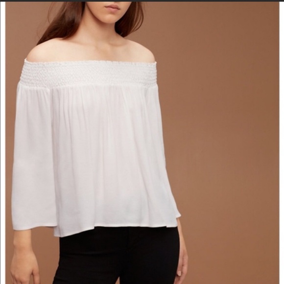 Aritzia Talulua Marcilly off the shoulder flowy top. - Picture 1 of 8